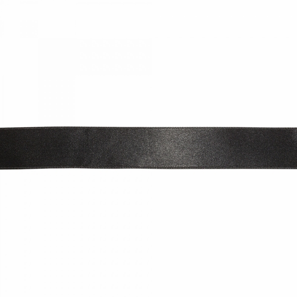 Стрічка атласна чорна, 3 см