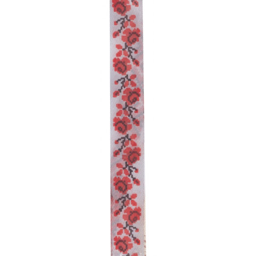 Стрічка для накатки Saten(сатин) білий, 2.5 см