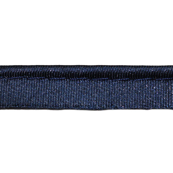 Кант атласний темно-синій, 1.2 см