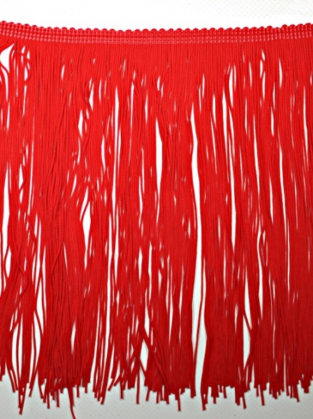 Бахрома танцювальна червона, 20 см