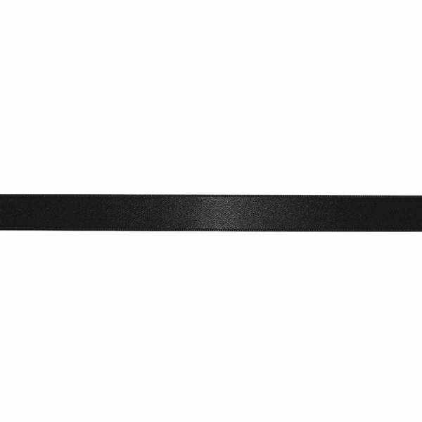 Стрічка атласна чорна, 2 см