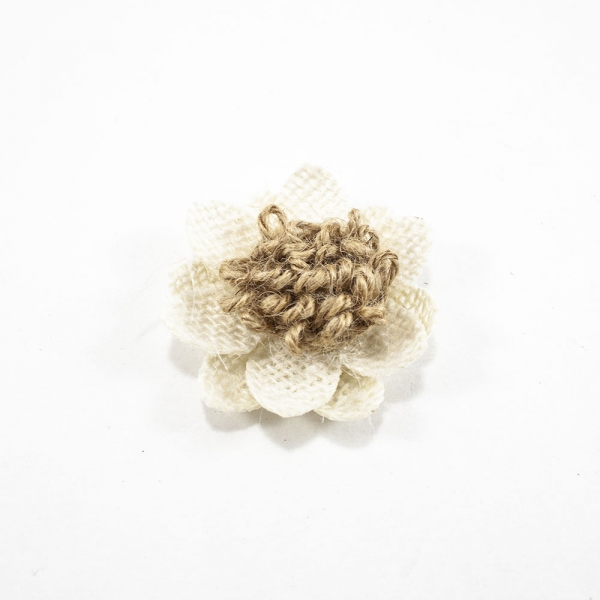 Декор из джута цветок, 45 мм
