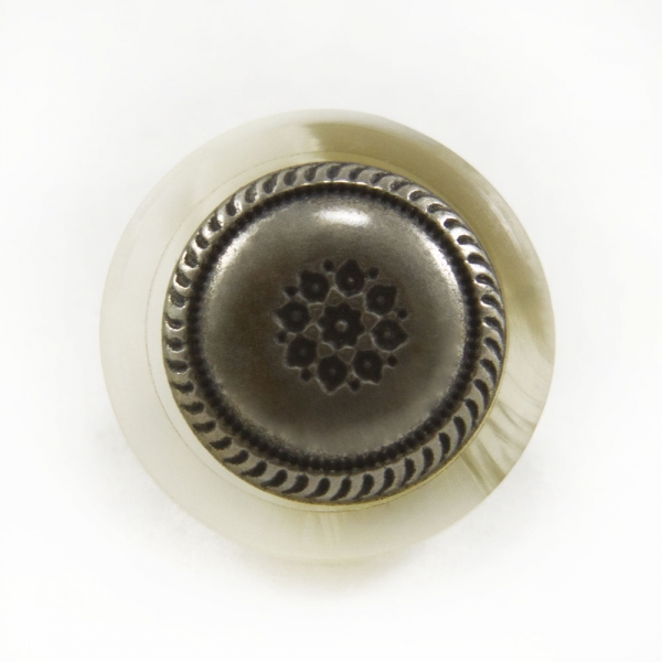 Пуговица серебряная, 16 мм 